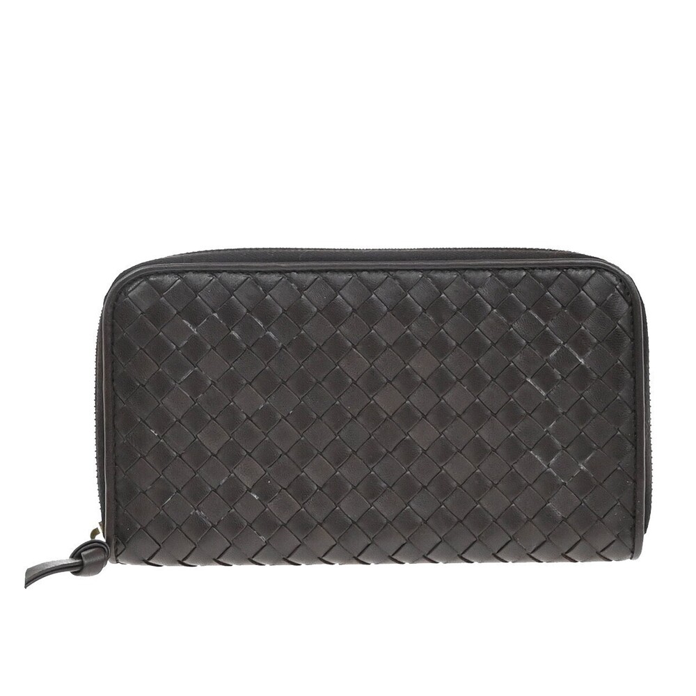 Bottega Veneta Intrecciato Long Zip Leather